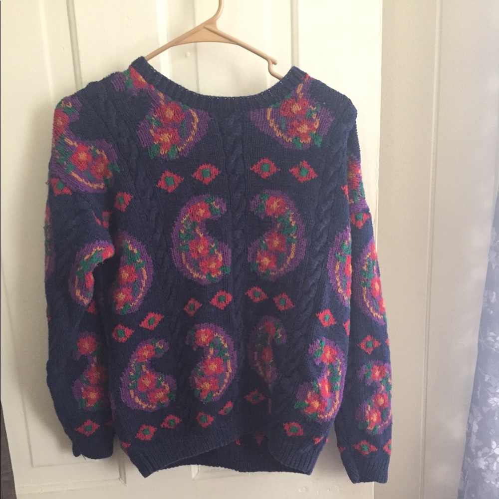 Vintage paisley sweater